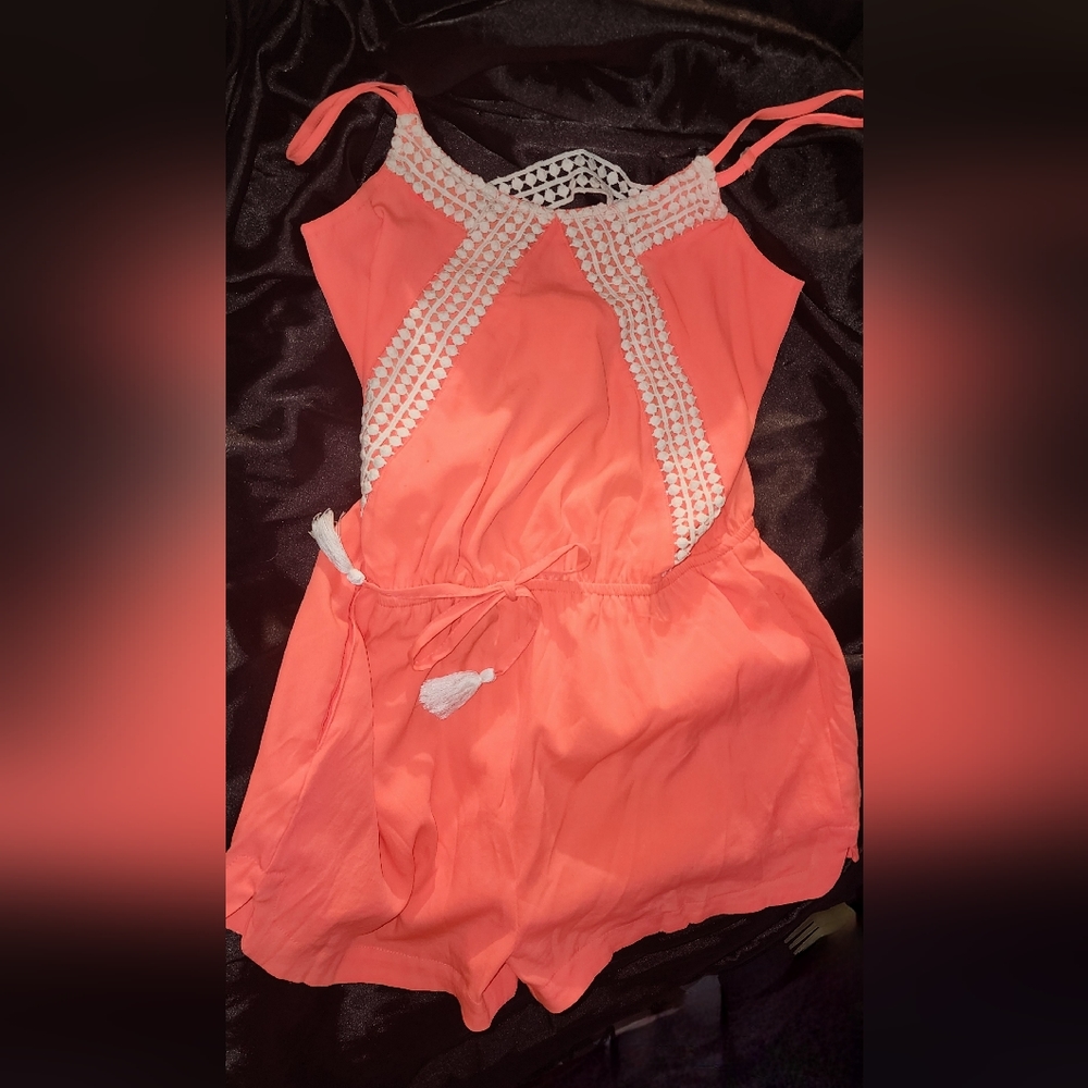 Japna kids size 12 orange  romper